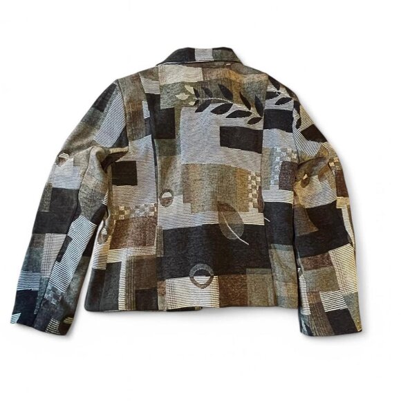 Light Weight DressBarn patchwork spring jacket - Picture 7 of 7